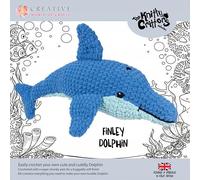 KNITTY CRITTERS Complete Crochet Kit, Finley Dolphin, Cuddly Size (KC660)