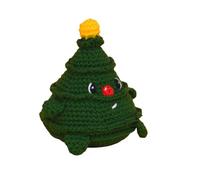 Knitty Critters CWOC Festive Friends Christmas Tree Crochet Kit, Green