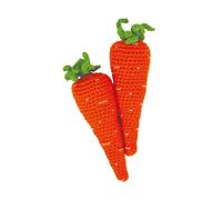 KNITTY CRITTERS - Easter - Carrots Orange| Beginner-Friendly Crochet Craft Kit with Recycled Yarn