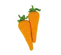 KNITTY CRITTERS - Easter - Carrots Yellow | Beginner-Friendly Crochet Craft Kit with Recycled Yarn