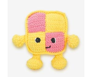 Knitty Critters - Fabulous Baker Gang - Battenberg| Cuddly DIY amigurumi Crochet kit, Pastel