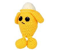 KNITTY CRITTERS Fruit and Veg Heads Crochet Kit - Banana Split | Beginner-Friendly Crochet Craft Kit with Recycled Yarn