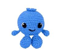 KNITTY CRITTERS Fruit and Veg Heads Crochet Kit - Blueberry Muffin | Beginner-Friendly Crochet Craft Kit with Recycled Yarn
