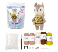 KNITTY CRITTERS - Hello Buddies Crochet Kit - Sprout The Squirrel