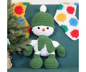 KNITTY CRITTERS Hello Crafts - Make Christmas - Jolly Snowman - Crochet kit