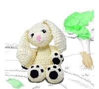 KNITTY CRITTERS - Main Collection - Ruby Rabbit| Beginner-Friendly Crochet Craft Kit with Recycled Yarn