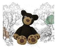 KNITTY CRITTERS - Main Collection - Tumble Ted| Beginner-Friendly Crochet Craft Kit with Recycled Yarn