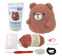 KNITTY CRITTERS - Pouch Pals Crochet Kit - Billy The Bear