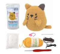 KNITTY CRITTERS - Pouch Pals Crochet Kit - Bubba The Cat, Miniature