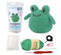 KNITTY CRITTERS - Pouch Pals Crochet Kit - Franco The Frog