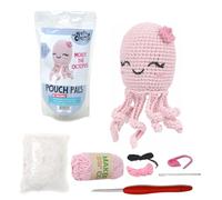KNITTY CRITTERS - Pouch Pals Crochet Kit - Molly The Octopus