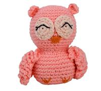 Knitty Critters Pouch Pals Crochet Kit - Oliver Owl | Beginner-Friendly Crochet Craft Kit with Recycled Yarn