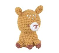 Knitty Critters - Pouch Pals Crochet Kit - Toffee The Deer| Beginner-Friendly Crochet Craft Kit with Recycled Yarn