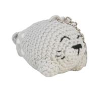 Knitty Critters - Sea Creature Keychchain - Seal | Beginner-Friendly Crochet Craft Kit with Recycled Yarn