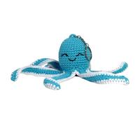KNITTY CRITTERS - Sealife Keyrings - Octopus| Beginner-Friendly Crochet Craft Kit with Recycled Yarn