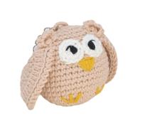 Knitty Critters - Woodland Keychains - Owl | Beginner-Friendly Crochet Craft Kit with Recycled Yarn