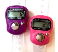 KnitUK Tally Counter - LCD (Finger-Held). Pack of 2. Pink & Purple Digital Knitting Row Counters