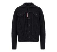 Knitwear - male - Dsquared2 - Cardigans - Black - L - Knitwear L