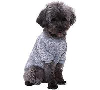 Knitwear Pup Pet for Dog Sweater Shirt Warm Clothes Dogs Thickening Dog Dog Soft Pet Dog Sweaters for Dogs (Grey, L)