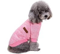 Knitwear Pup Pet for Dog Sweater Shirt Warm Clothes Dogs Thickening Dog Dog Soft Pet Dog Sweaters for Dogs (Pink, M)