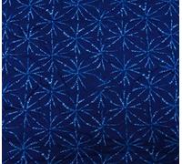 Knitwit Shibori Print 42 Inches Wide Cotton Fabric For Sewing Blue Material By The Meter