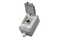 KNIUWMBMH Metal Button Switch Control Box Emergency Stop Waterproof cast Aluminum Alloy Start Industrial Two-Three Switch Emergency Stop(45659)