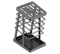 Knives Storage Without Knives, High Carbon Stainless Steel Universal Knife Holder for Kitchen, Utensil Holder 8 Slots, Space Saver Knives Organizer, Suitable for Kitchen Knife Organization (Black)