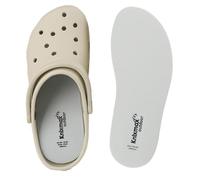 Knixmax Outdoor 2 Pairs Mens Thin Insoles for Crocs Clogs Comfort Sockless Inserts for Birkenstock Insole Garden Work Shoes Water Boots Washable Barefoot Liners for Wide Shoes Grey UK9-10 /EU43-44
