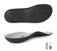 Knixmax Outdoor Men Women Extra Thin Insoles for Crocs Clogs, Orthotic Inserts for Birkenstock, Arch Support Liners for Plantar Fasciitis Flat Feet, Waterproof Breathable Grey UK14-15/EU48-49