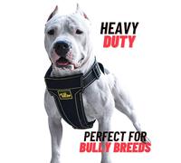 KNK, Heavy Duty Dog Harness for Pitbulls, Bullies & Large Breeds - No Pull, Ultra Durable, Soft Padded Chest, Metal Leash Attachment