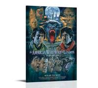 KNKncnv An American Werewolf in London Poster Decorative Painting Canvas Wall Art Living Room Poster Bedroom Painting Wall Art Picture Print Modern Family Room Decor 08 x 12 inches (20 x 30 cm)