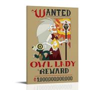 KNKncnv Anime The Owl House Wanted Poster Decorative Painting Canvas Wall Art Living Room Poster Bedroom Painting Wall Art Picture Print Modern Family Room Decor 20 x 30 Inches (50 x 75 cm)