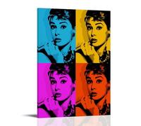 KNKncnv Audrey Hepburn Art Poster Decorative Painting Canvas Wall Art Living Room Poster Bedroom Painting Wall Art Picture Print Modern Family Room Decor 24 x 36 Inches (60 x 90 cm)