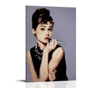 KNKncnv Audrey Hepburn Fanart Poster Decorative Painting Canvas Wall Art Living Room Poster Bedroom Painting Wall Art Picture Print Modern Family Room Decor 16 x 24 Inches (40 x 60 cm)