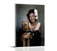 KNKncnv Billie Holiday Poster Decorative Painting Canvas Wall Art Living Room Poster Bedroom Painting Wall Art Picture Print Modern Family Room Decor 12 x 18 Inches (30 x 45 cm)