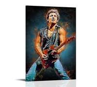 KNKncnv Bruce Springsteen Rock Singer Poster Decorative Painting Canvas Wall Art Living Room Poster Bedroom Painting Wall Art Picture Print Modern Family Room Decor 12 x 18 Inches (30 x 45 cm)