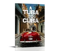 KNKncnv Cuba Jazz Brigade Poster Decorative Painting Canvas Wall Art Living Room Poster Bedroom Painting Wall Art Picture Print Modern Family Room Decor 20 x 30 Inches (50 x 75 cm)