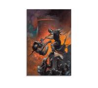 KNKncnv Death Dealer V Poster Decorative Painting Canvas Wall Art Living Room Poster Bedroom Painting Wall Art Picture Print Modern Family Room Decor 24 x 36 Inches (60 x 90 cm)