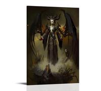KNKncnv Diablo Lilith Poster Decorative Painting Canvas Wall Art Living Room Poster Bedroom Painting Wall Art Picture Print Modern Family Room Decor 20 x 30 Inches (50 x 75 cm)