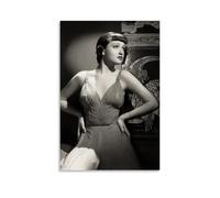 KNKncnv Dorothy Lamour Art Poster Decorative Painting Canvas Wall Art Living Room Poster Bedroom Painting Wall Art Picture Print Modern Family Room Decor 12 x 18 Inches (30 x 45 cm)