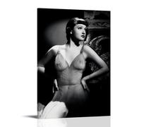 KNKncnv Dorothy Lamour Poster Decorative Painting Canvas Wall Art Living Room Poster Bedroom Painting Wall Art Picture Print Modern Family Room Decor 08 x 12 Inches (20 x 30 cm)