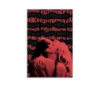 KNKncnv French Exit Poster Decorative Painting Canvas Wall Art Living Room Poster Bedroom Painting Wall Art Picture Print Modern Family Room Decor 12 x 18 Inches (30 x 45 cm)