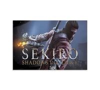 KNKncnv Gamer Sekiro Shadows Die Twice Poster Decorative Painting Canvas Wall Art Living Room Poster Bedroom Painting Wall Art Picture Print Modern Family Room Decor 08 x 12 Inch (20 x 30 cm)