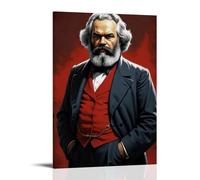 KNKncnv Karl Marx Art Poster Decorative Painting Canvas Wall Art Living Room Poster Bedroom Painting Wall Art Picture Print Modern Family Room Decor 24 x 36 Inches (60 x 90 cm)