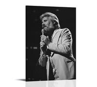 KNKncnv Kenny Rogers Black White Poster Decorative Painting Canvas Wall Art Living Room Poster Bedroom Painting Wall Art Picture Print Modern Family Room Decor 20 x 30 Inches (50 x 75 cm)