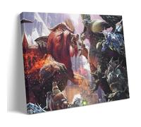 KNKncnv Monster Hunter Art Poster Decorative Painting Canvas Wall Art Living Room Poster Bedroom Painting Wall Art Picture Print Modern Family Room Decor 20 x 30 Inches (50 x 75 cm)