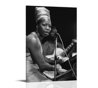 KNKncnv Nina Simone Poster Decorative Painting Canvas Wall Art Living Room Poster Bedroom Painting Wall Art Picture Print Modern Family Room Decor 08 x 12 Inches (20 x 30 cm)