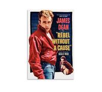 KNKncnv Rebel Without A Cause 50s Movie Poster Decorative Painting Canvas Wall Art Living Room Poster Bedroom Painting Wall Art Picture Print Modern Family Room Decor 08 x 12 inches (20 x 30 cm)
