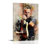 KNKncnv Singer Bruce Springsteen Art Poster Decorative Painting Canvas Wall Art Living Room Poster Bedroom Painting Wall Art Picture Print Modern Family Room Decor 12 x 18 Inches (30 x 45 cm)