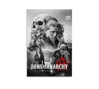 KNKncnv Sons of Anarchy Art Poster Decorative Painting Canvas Wall Art Living Room Poster Bedroom Painting Wall Art Picture Print Modern Family Room Decor 12 x 18 Inches (30 x 45 cm)